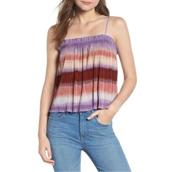 Madewell Tops - Super Cute MADEWELL "Micropleat Tank" in "Clementine Cream" Size XXS